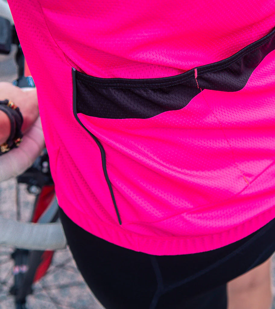 Women's Axis Club Short Sleeve Jersey - Momentum Hot Pink - Image 4